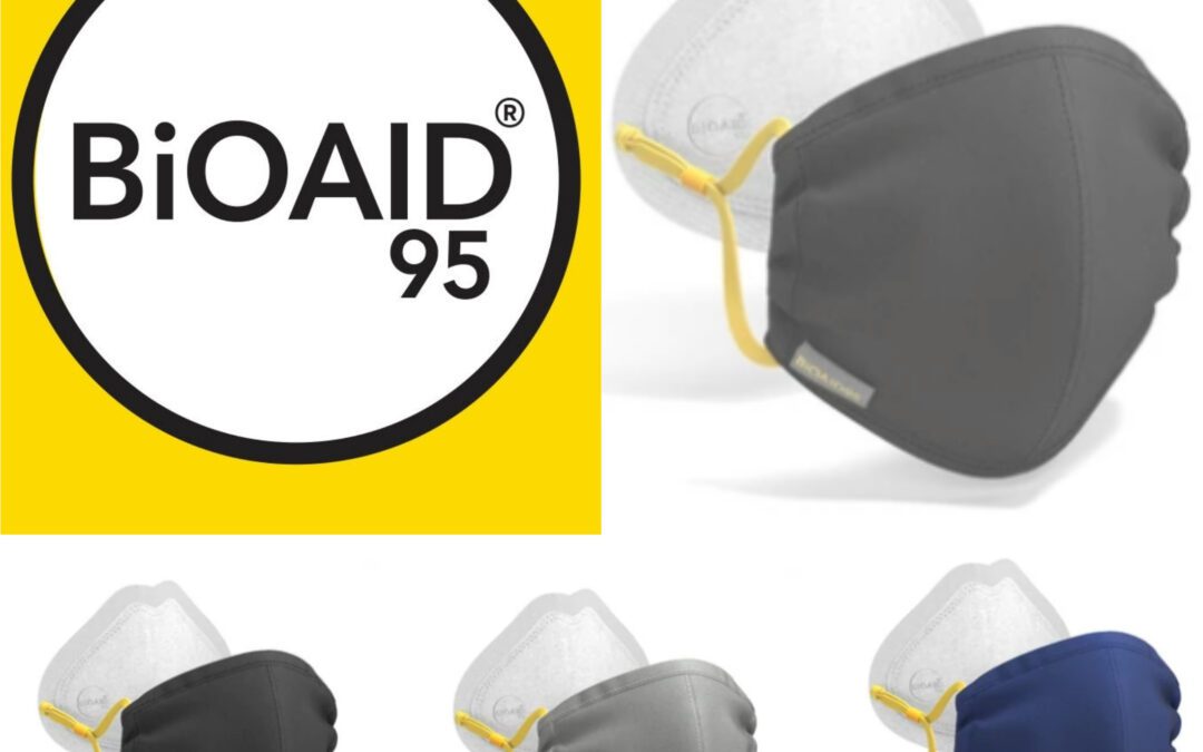 Innovative BiOAID95’s Replaceable Filters Turn Everyday Cloth Masks Into a KN95
