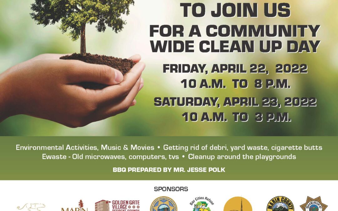 Performing Stars, Marin Housing Authority, Clean MV & Many More Team for Earth Day Cleanup in Marin City – April 22-23