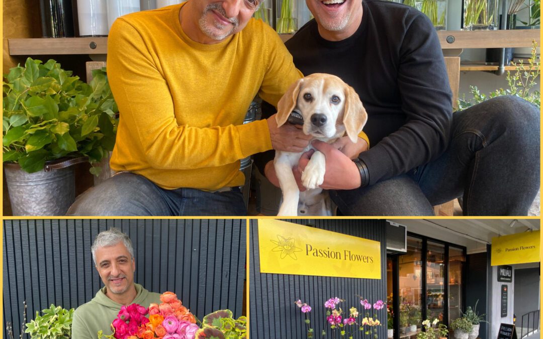 Renato Gouveia and Marcelo Camillo, Partners in Life & Business, Open Passion Flowers in Mill Valley