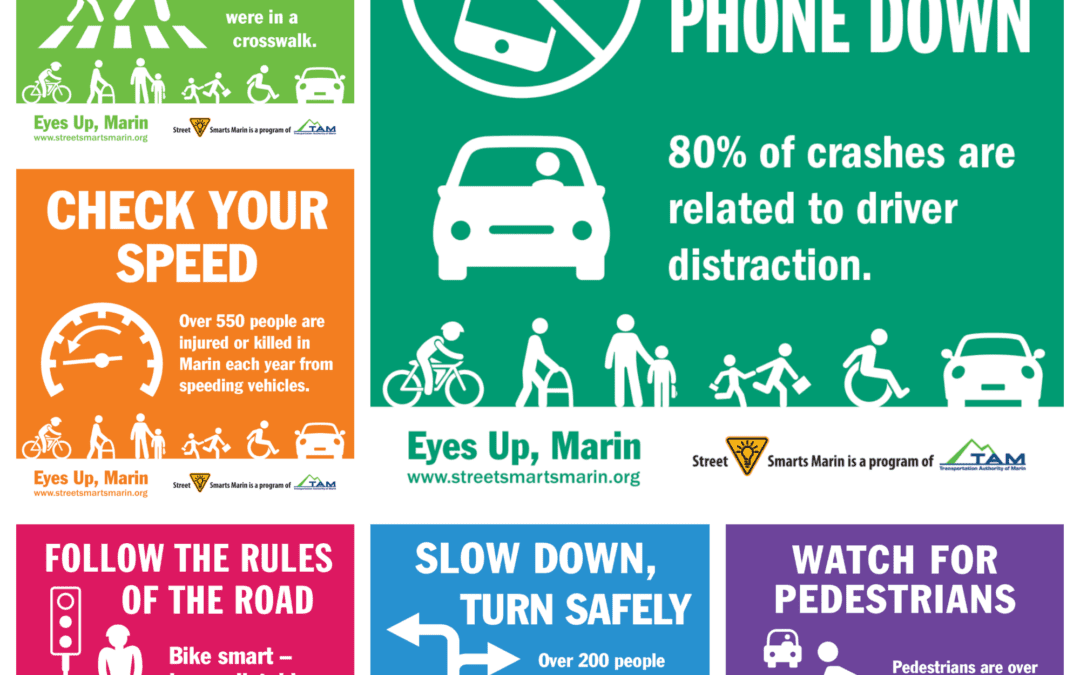 TAM Debuts Multi-Faceted ‘Eyes Up, Marin’ Campaign, Part of Agency’s Street Smarts Traffic Safety Program