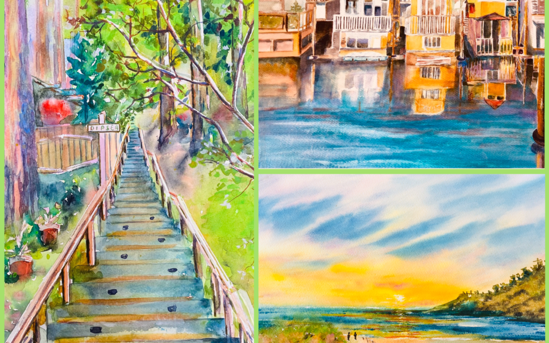 Mill Valley Chamber Hosts Painter Meili Zhao’s ‘The Power of Art,” a Showcase of Her Beautiful Landscape Paintings From July 16-Aug. 31, Artwalk is Aug. 1, 5:30-7:30pm