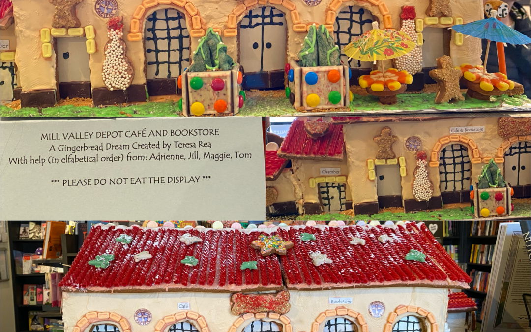 “Please Do Not Eat the Display”: Teresa Rea and Friends Have Created an Incredible Gingerbread House Replica of the Depot Cafe & Bookstore – Don’t Miss This Must-See Creation!