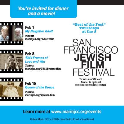 Marin JCC Hosts SF Jewish Film Festival’s “Best of the Fest” – Feb. 1st, 8th & 15th