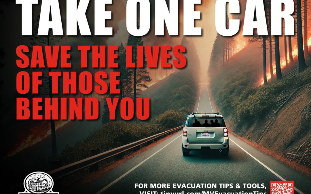 City of Mill Valley Builds on Evacuation Strategies, Launches ‘Take One Car’ Campaign for Safer Wildfire Evacuations