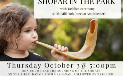 Scop Family’s Chabad Mill Valley, Throws a Shofar in the Park Event in Old Mill Park – Oct. 3rd, Old Mill Park