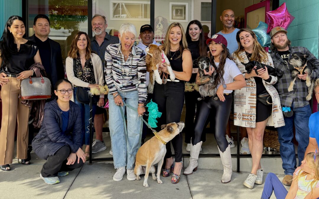 Lia Valentino Hosts a Delightful Ribbon Cutting for Her New Dapper Dog Salon on East Blithedale, With a Massive Turnout of Family, Neighbors, Friends & Much More!