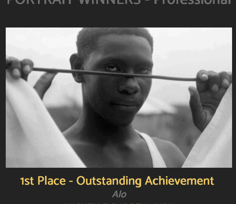 Marin-Based Professional Photographer Michelle Susoev Was Presented with the 20th Annual Black and White Spider Awards First Place in the Category of Portrait at a Photo photo Show Earlier This Month!